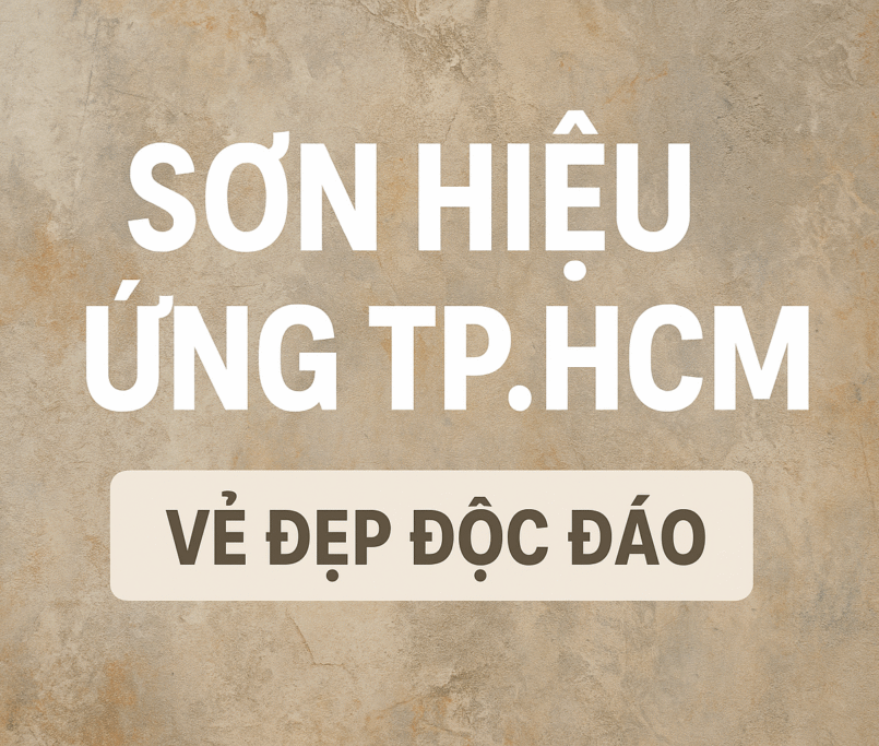 quy trình thi công sơn hiệu ứng