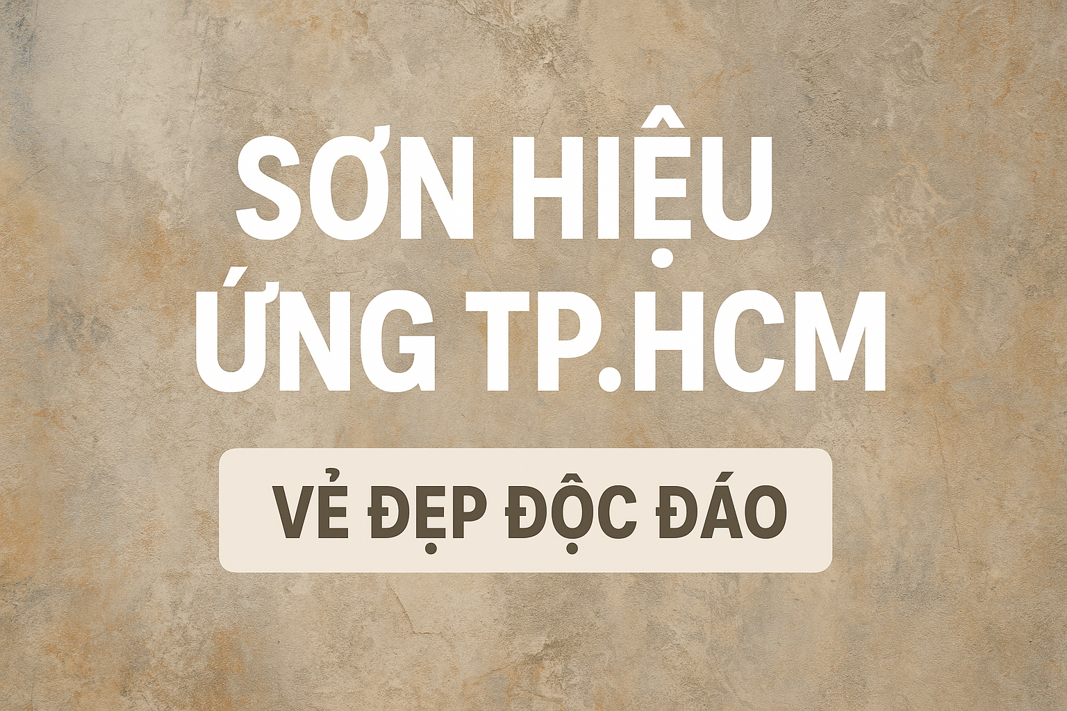 quy trình thi công sơn hiệu ứng